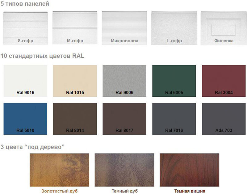  Большой выбор стандартных и индивидуальных решений