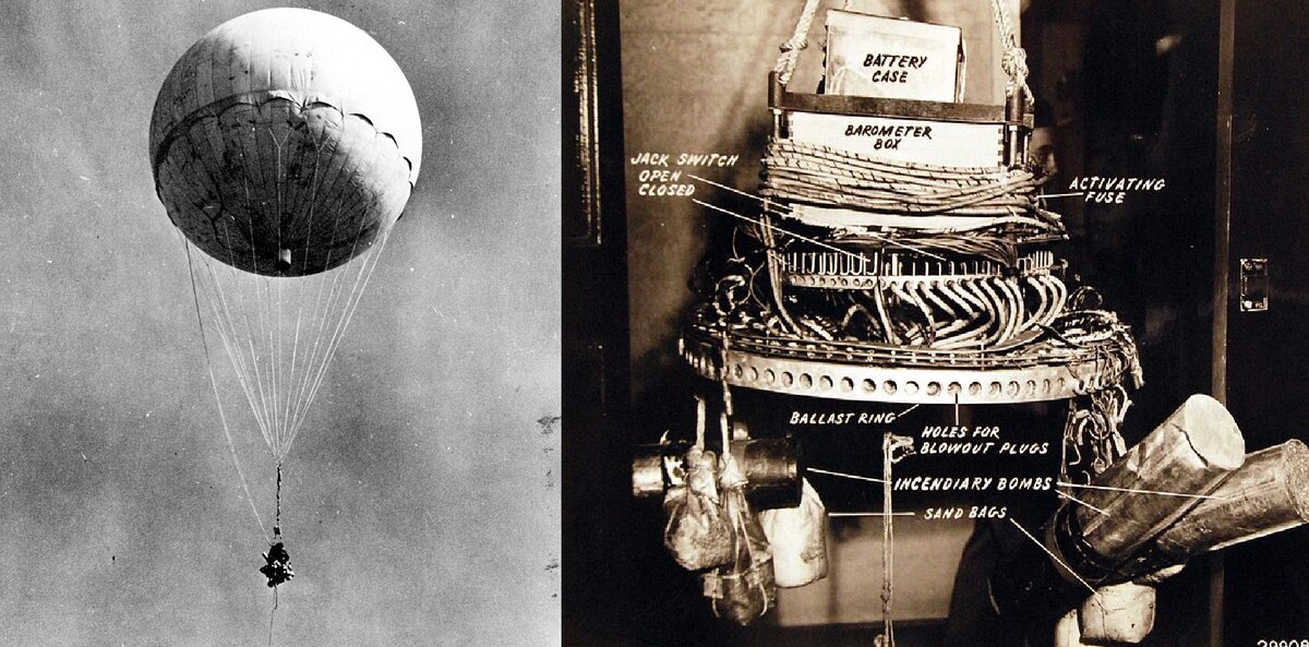 Японский боевой воздушный шар Фу Го.