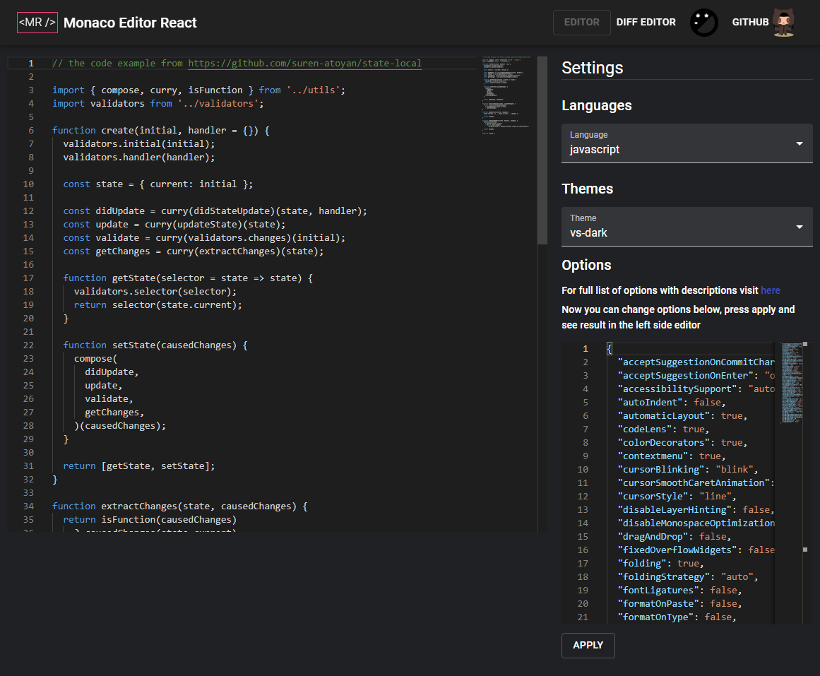 Monaco editor. Гитхаб ide. Hello monaco editor. Monaco npm. Monaco editor.