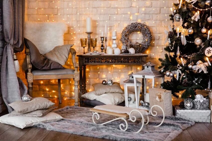 Новогодний интерьер своими руками