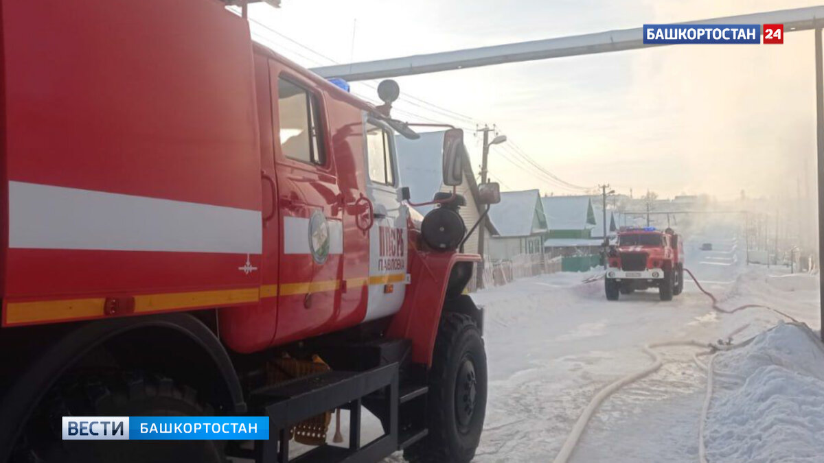    В Нуримановском районе Башкирии сгорел жилой бревенчатый дом