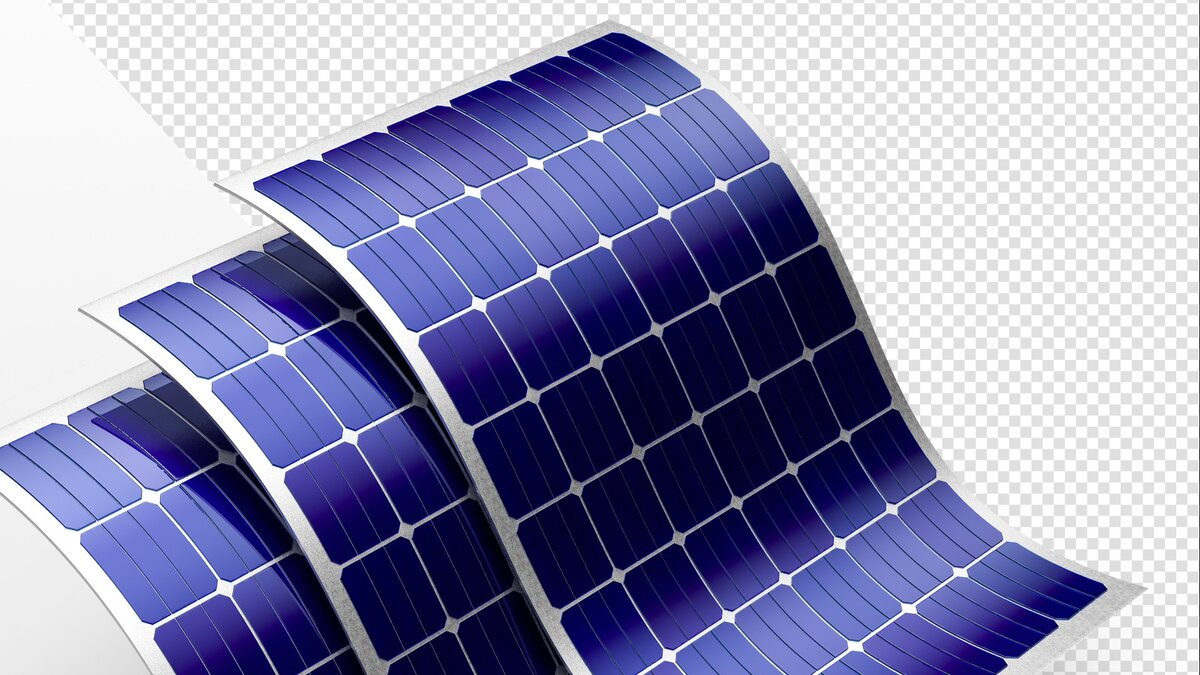 **3D модель полимерных солнечных батарей