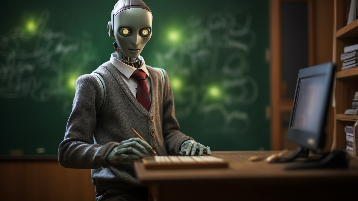 Так нейросеть рисует саму себя, сдающую экзамен