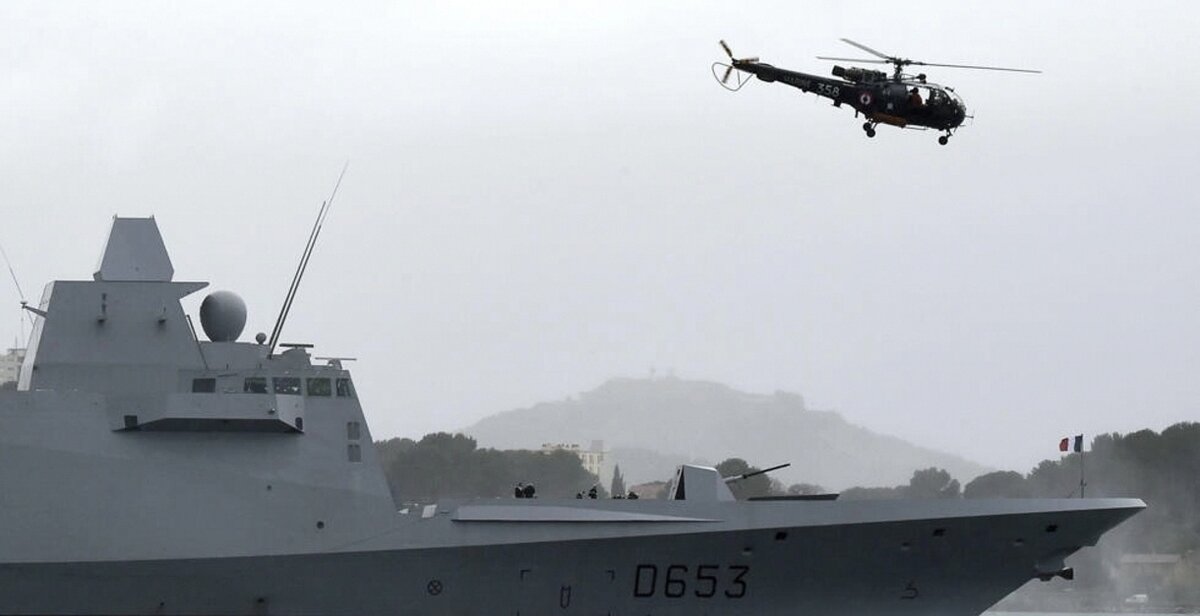 Фрегат «Лангедок» ВМС Франции © БОРИС ГОРВАТ / AFP
