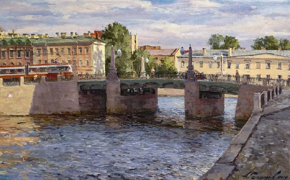 Художник Азат Галимов "Лето. Санкт-Петербург"