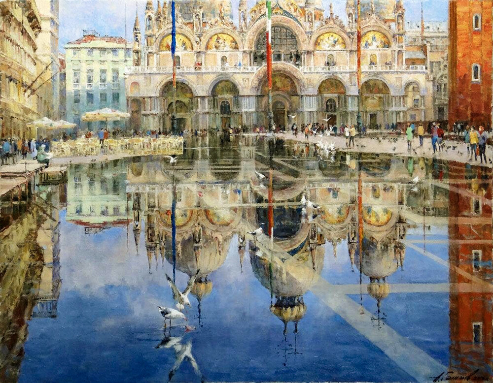 Художник Азат Галимов "Город золотой"