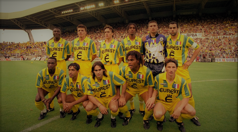 Знаменитый состав Нанта - одного из лучших французских клубов в 90-е