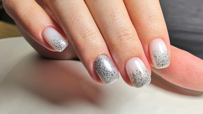Маникюр К Серебряному Платью фото 6