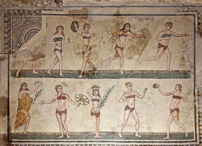 Мозаика на вилле Казале /Фото:commons.wikimedia.org