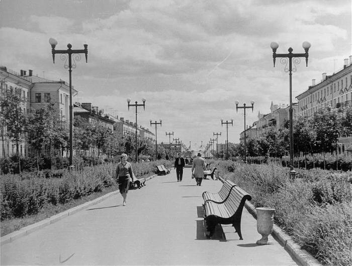 Так примерно выглядела аллея в дни зарождения этой мрачной легенды