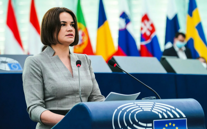 Тихановская снова в Брюсселе и вновь просит деньги (фото с сайта agronews.com)