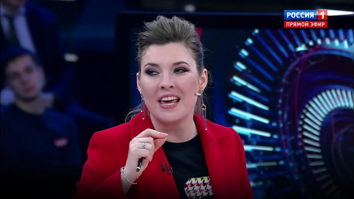 Скабеева и пошутить в эфире может, и поязвить, и люлей оппонентам отвесить!...