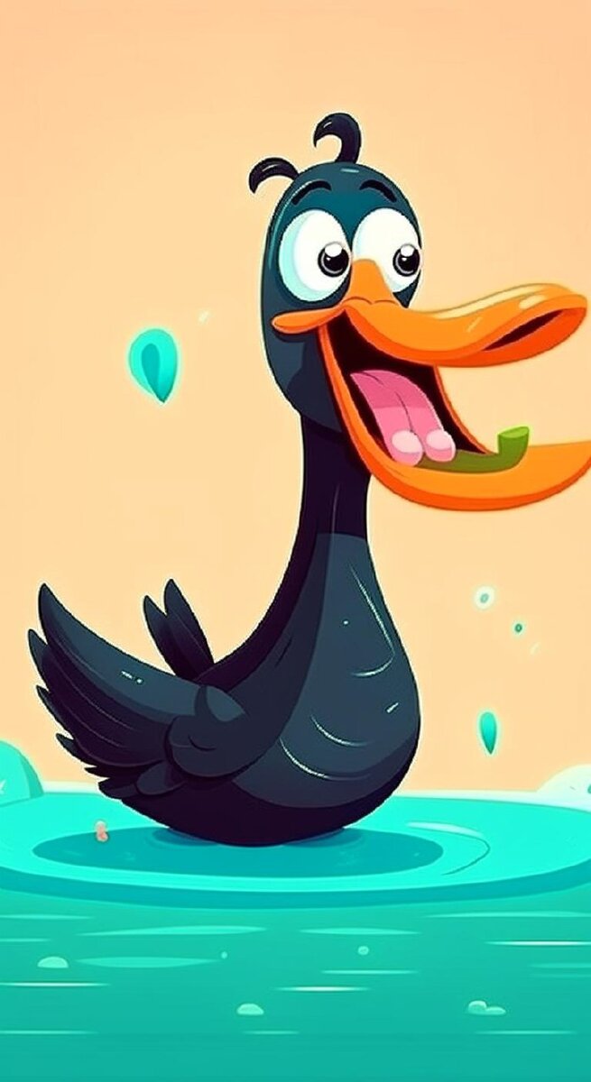 Бакланогусь по версии нейросети 