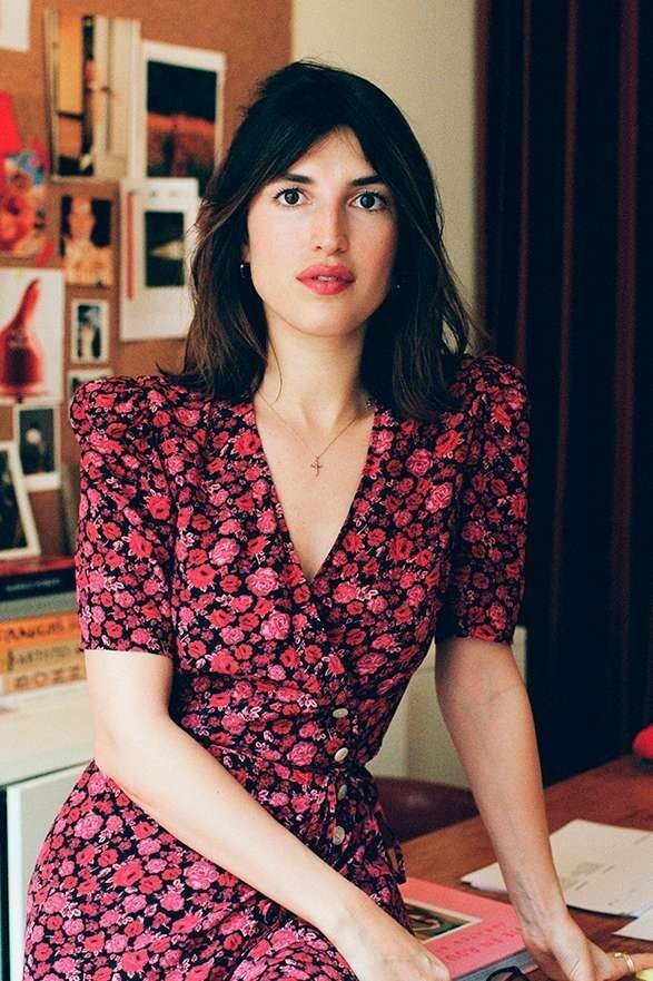 Жанна Дамас в знаковой модели платья Gabin своего бренда Rouje