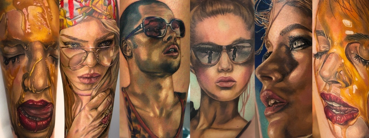 На фото примеры наших работ: большая часть в стиле “реализм”. Работы Екатерины Медниковой