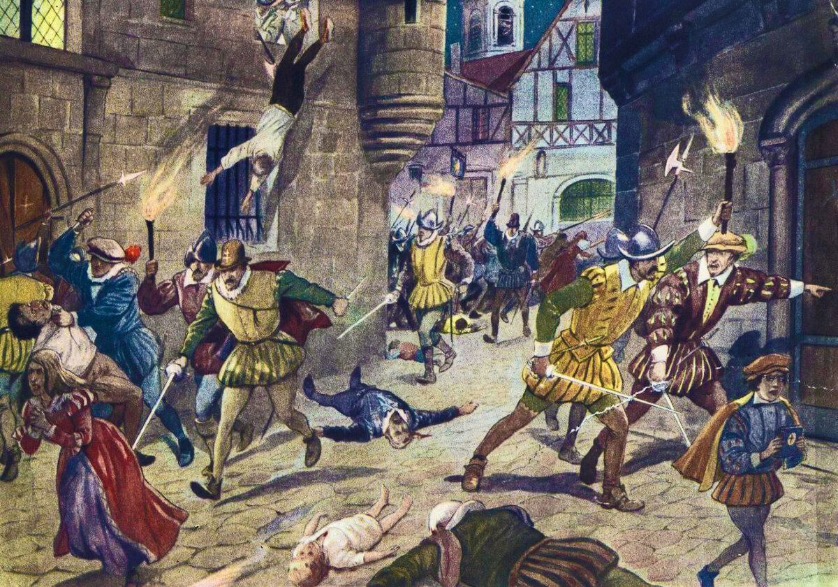 Варфоломеевская ночь 24 августа 1572 года. Источник: Яндекс Картинки.