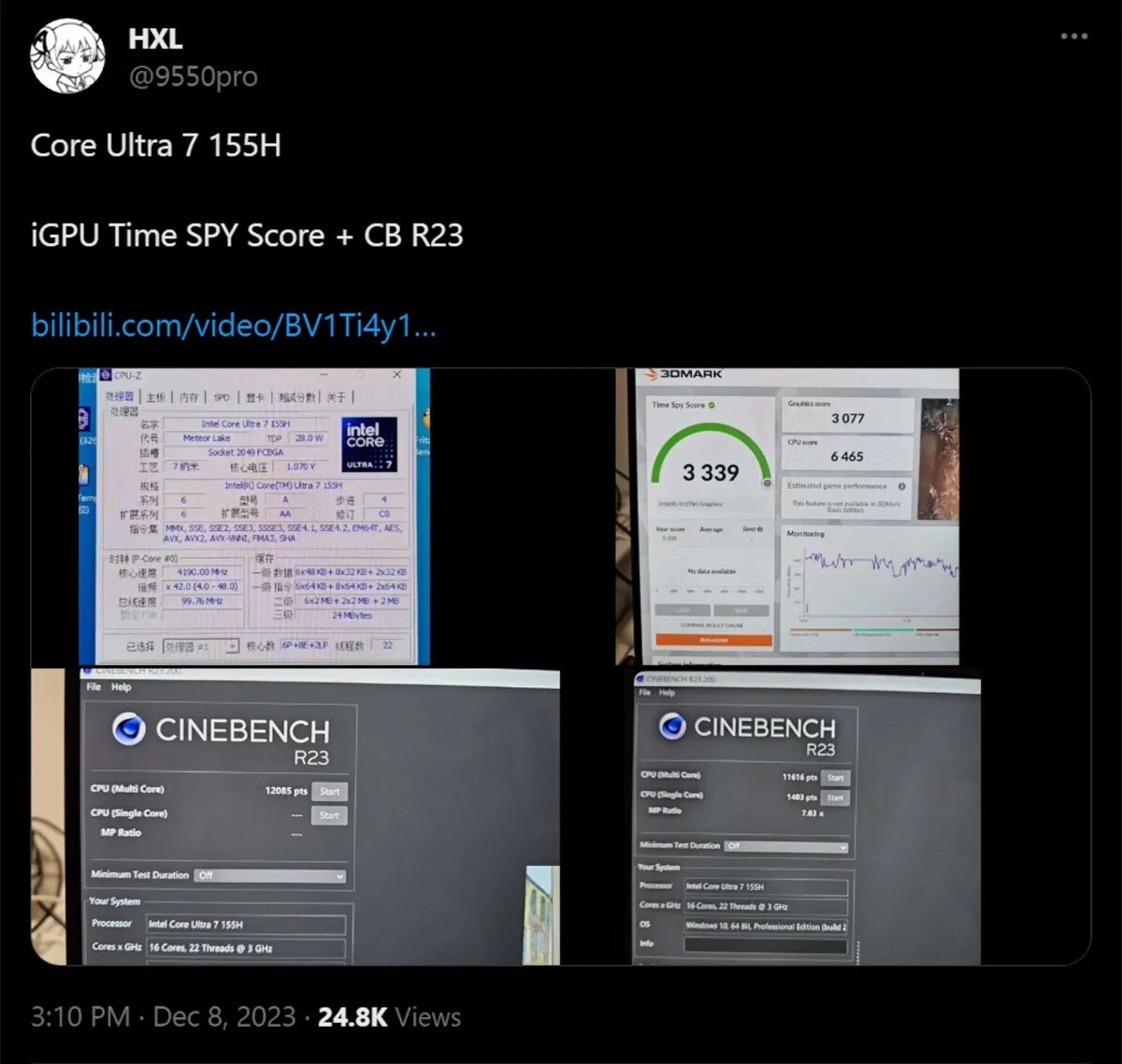 Intel core ultra 155h Intel core ultra 155h