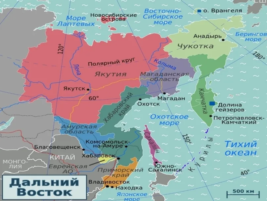 Карта дальнего востока с городами и поселками. Дальний Восток на карте. Дальний Восток с кем граничит карта. Дальний востокрта.