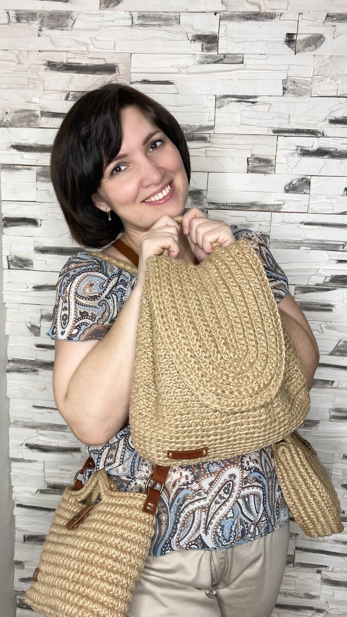 Эта обычная веревка! А я вяжу из нее модные сумки! Смотрите краткое ...