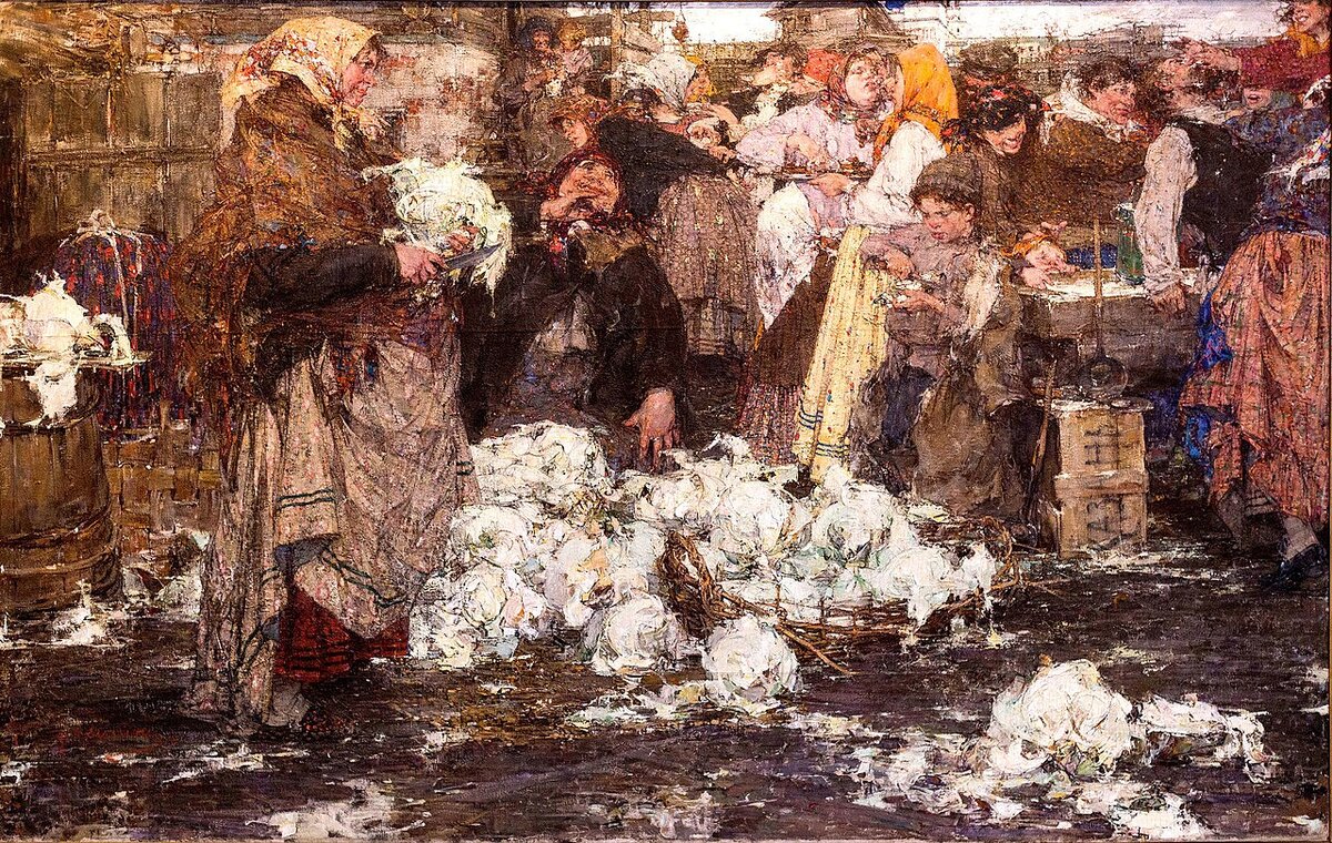 Капустница. Николай Фешин
