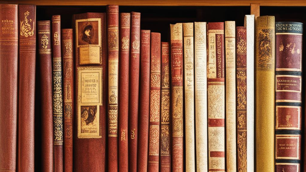 книжная полка с классикой