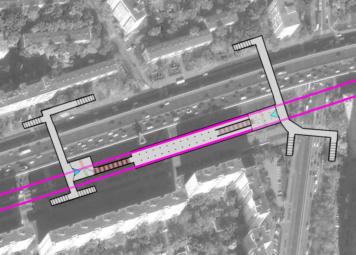 Расположение станции Рябиновая Филевско-Некрасовской линии.