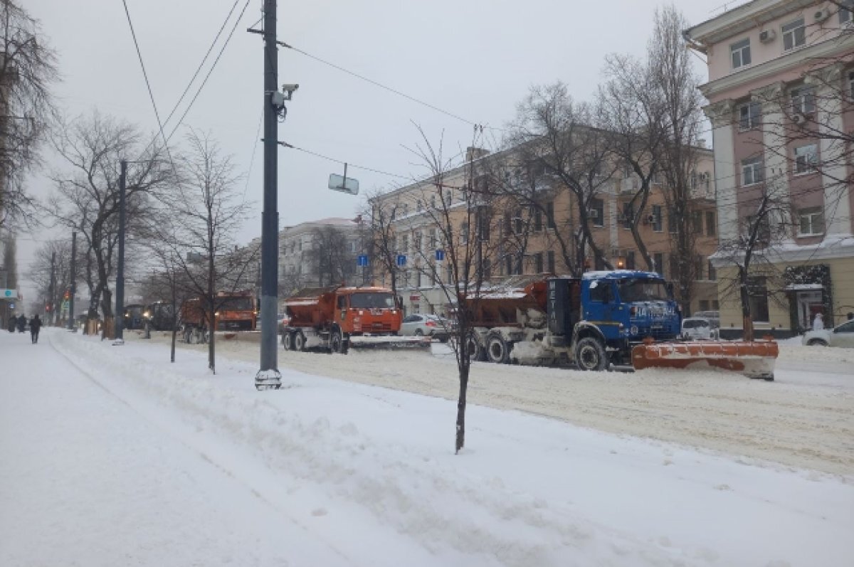    В Воронеже перекроют улицы для расчистки снега