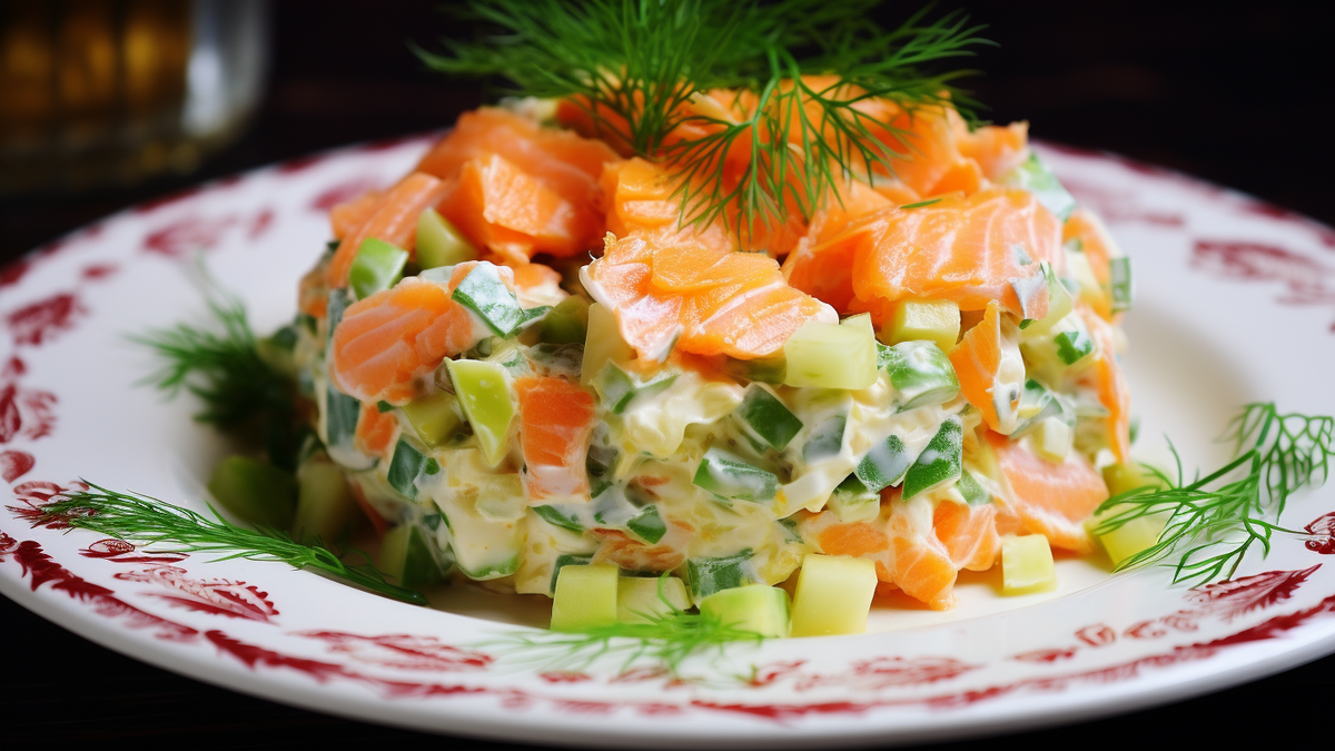 Салат оливье с мясом и свежими огурцами рецепт – Русская кухня: Салаты. «Еда»