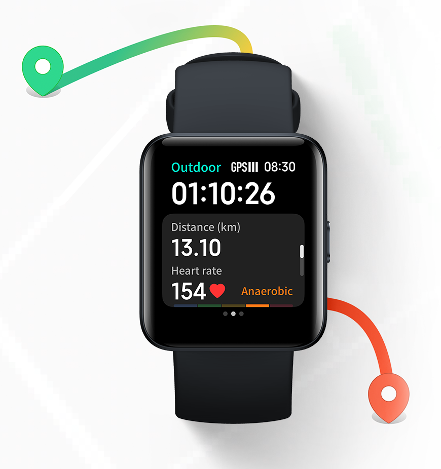 Умные часы Redmi Watch 2 Lite - настало время для спорта! Размеры Высота: 41,2 мм, Ширина: 35,3 мм, Толщина: 10,7 мм.-7
