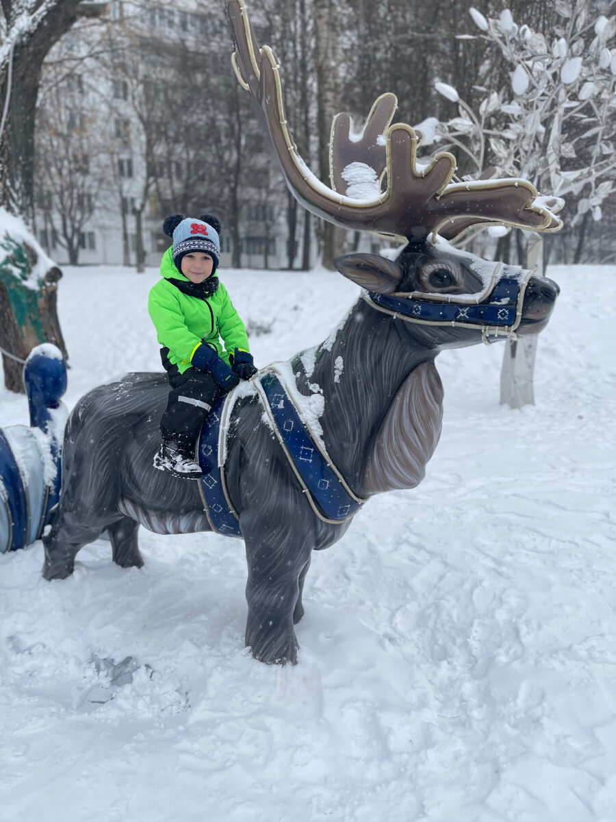 Олень на пруду