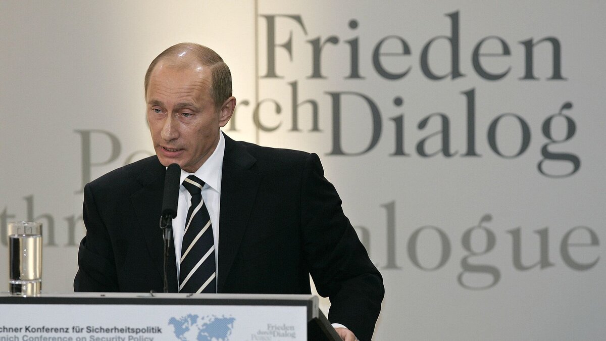 Путин в Мюнхене, 2007 год