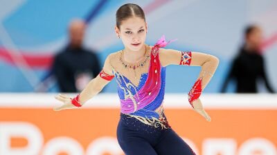 Мария Агаева в короткой программе.