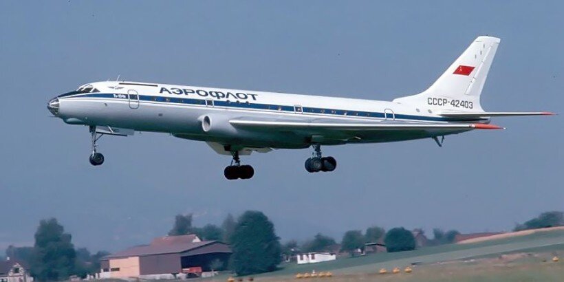Ту-104Б СССР-42403 Ленинградского ОАО. Фото © flugzeug-bild.de