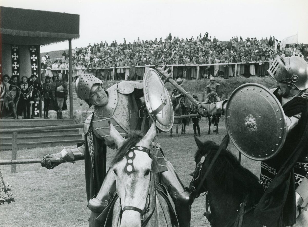 Жан и Ги Делорм на съемках фильма "Чудо волков"