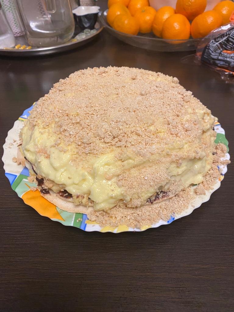 Вот, он, очень вкусный миндальный торт!