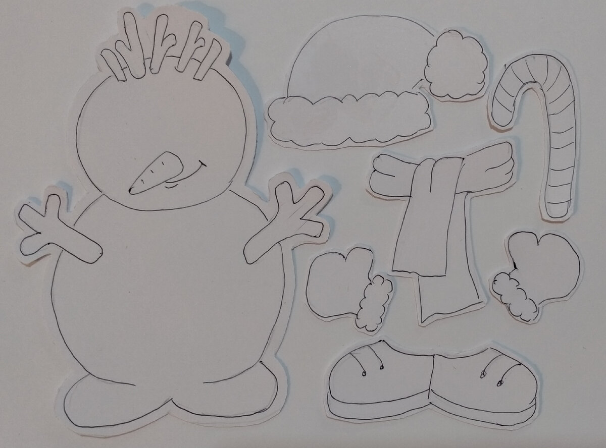 Магнитная бумажная кукла Снеговик | English KinderLand | Дзен