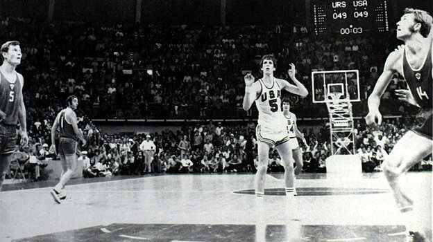 Матч между СССР и США на Олимпиаде 1972 года.