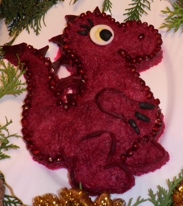 Пример сервировки блюда