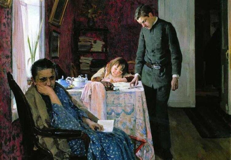    А. М. Корин, «Опять провалился», 1891 г. Фото: Общественное достояние