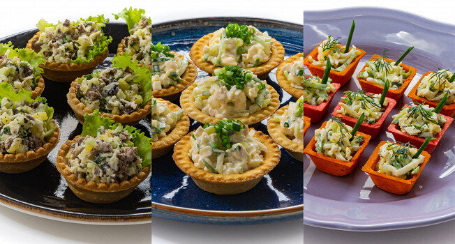 Салат с грибами в тарталетках - рецепт приготовления с фото от азинский.рф