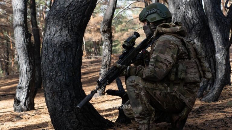 Военнослужащие подразделения СпН Вооружённых сил России в зоне проведения СВО Фото: @Ratnik2nd