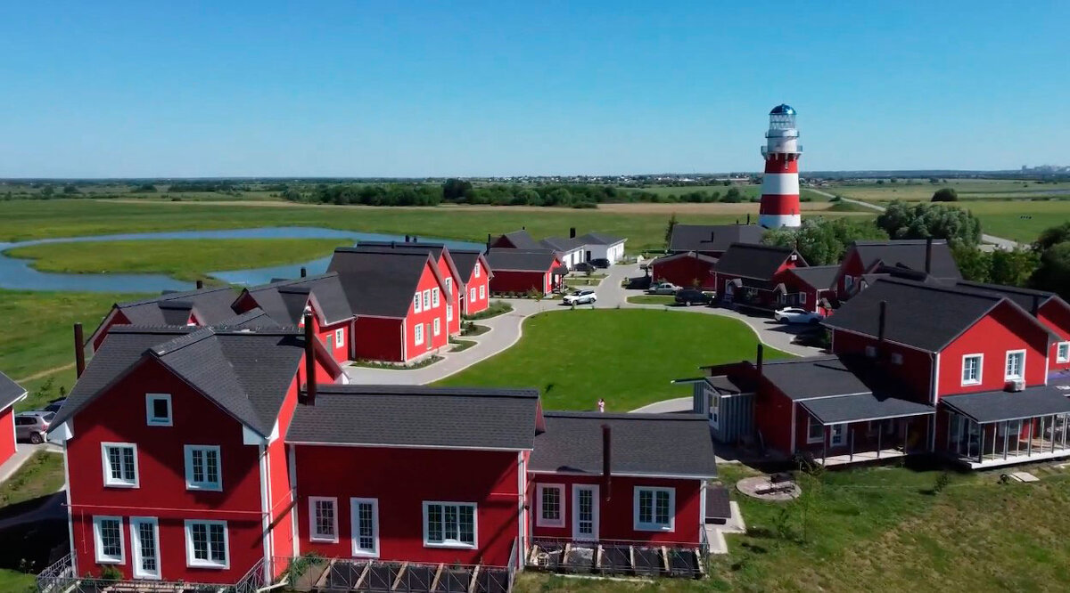 «Рыбацкая деревня» в Рязанской области. Невероятная красота в норвежском стиле.