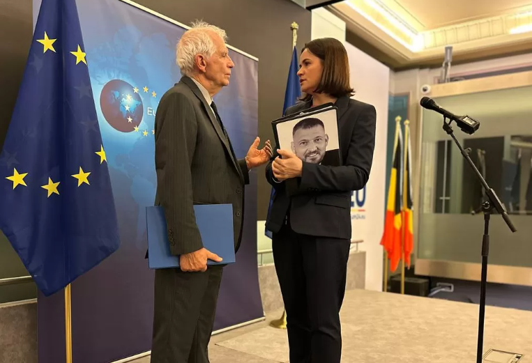 Боррель и Тихановская (фото с сайта tsikhanouskaya.org) 