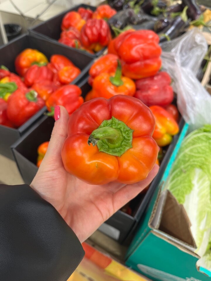 Выбирайте перец без вмятин и пятен