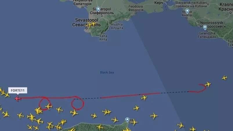 Фото: сервис Flightradar24