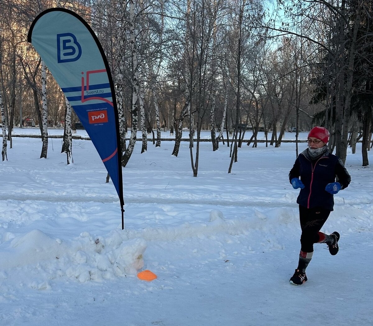 Первые морозные "5 Вёрст" в -23С. 