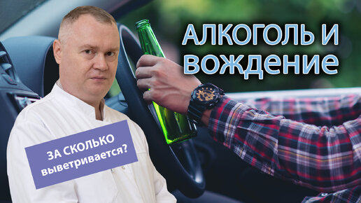 🚫🍻 Алкоголь и вождение - время выветривания алкоголя из организма ⏳