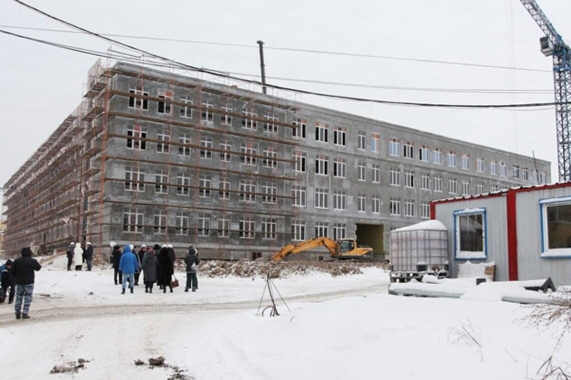 В Дзержинске завершён монтаж металлоконструкций зданий школы № 10 ...