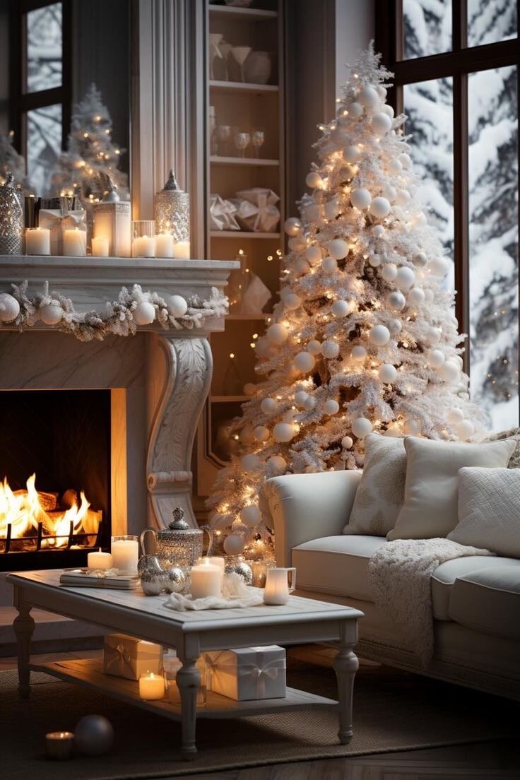 Пример украшения елки в Юго-Восточном секторе. Благоприятно добавить золотые акценты.