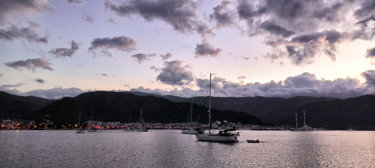 Турция. Декабрь. Парусная яхта. Мармарис